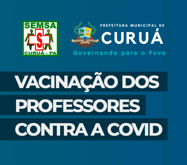 ATENÇÃO: Dia 26 de maio inicia a vacinação dos Profissionais da educação