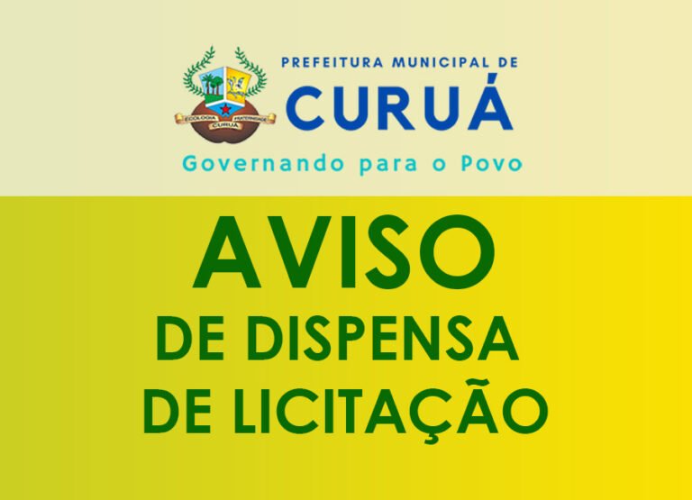 AVISO DE DISPENSA DE LICITAÇÃO