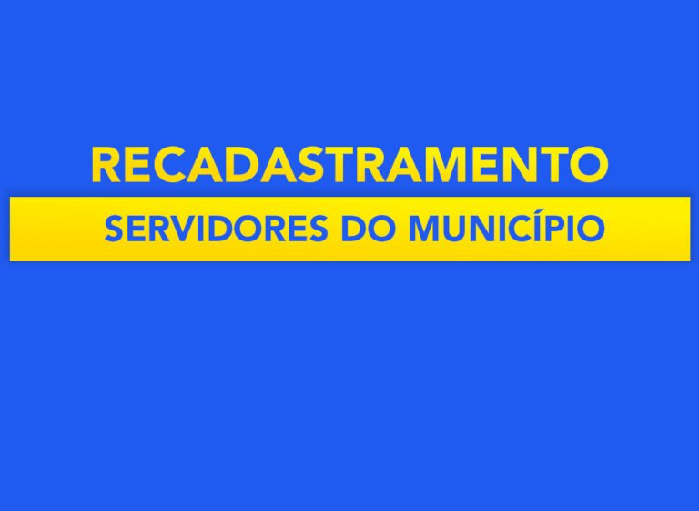 Edital de Recadastramento de servidores municipais