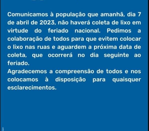 Comunicado.